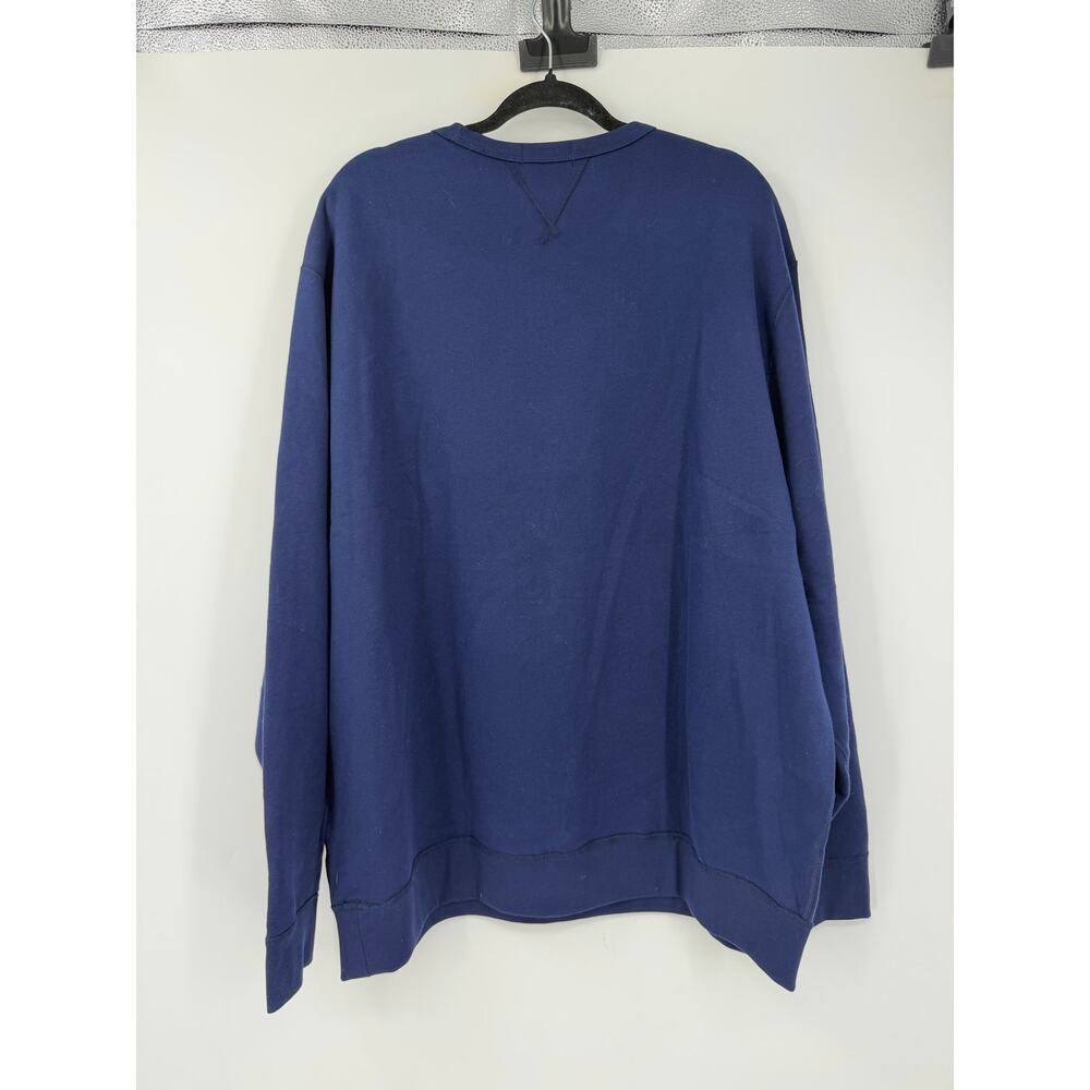 Polo Ralph Lauren Mens Logo Fleece Sweatshirt Size 2X Navy Crew Neck Preppy NWT - Picture 3 of 13